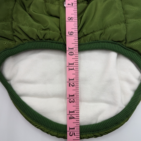 Small green winter dog jacket - Picture 6 of 7
